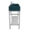 Modern Console Sink Vanity, Green Ceramic Sink, 40